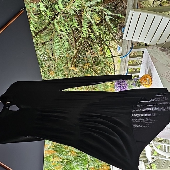 FREE PEOPLE TIERED TUNIC LONG DRESS IN BLACK - Picture 4 of 16